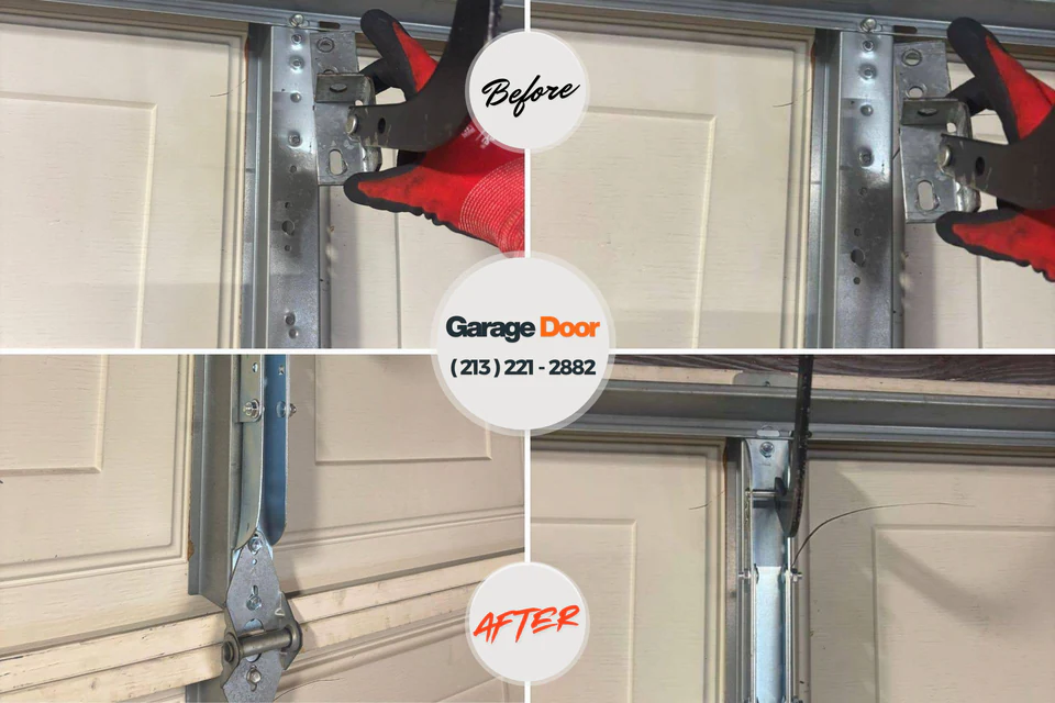 Before and after: garage door repair Cole County
